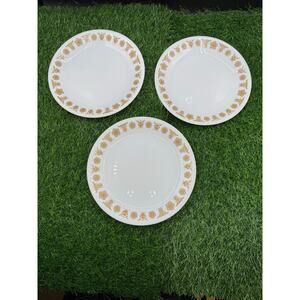 Vintage Corelle Butterfly Gold Serving Plates - Set of 3 – 8.5"